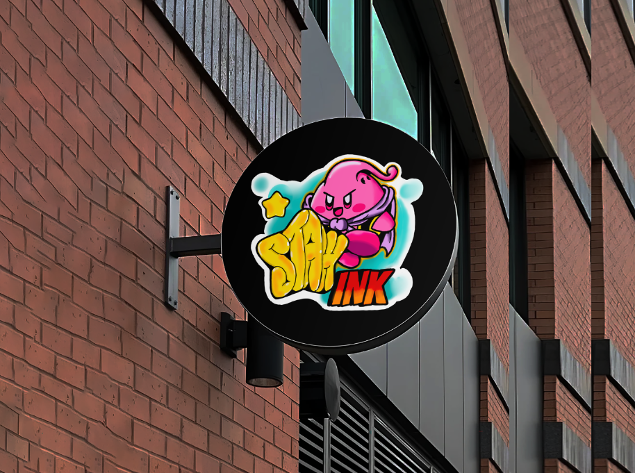 Business signage for Deja