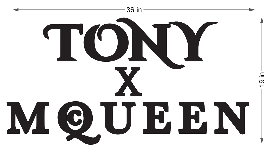Business signage for Tony