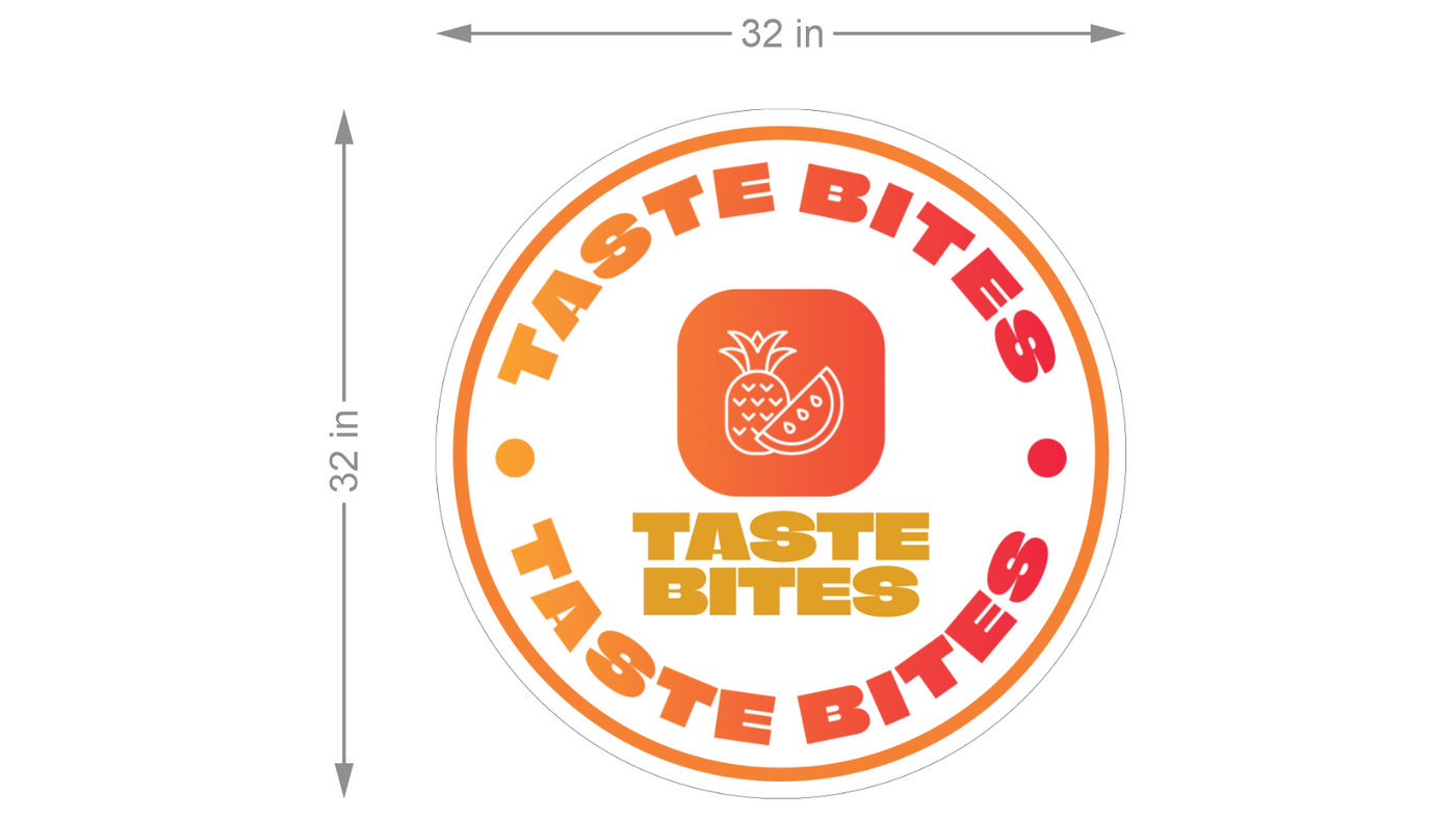 Neon Acrylic Sign for Taste bites