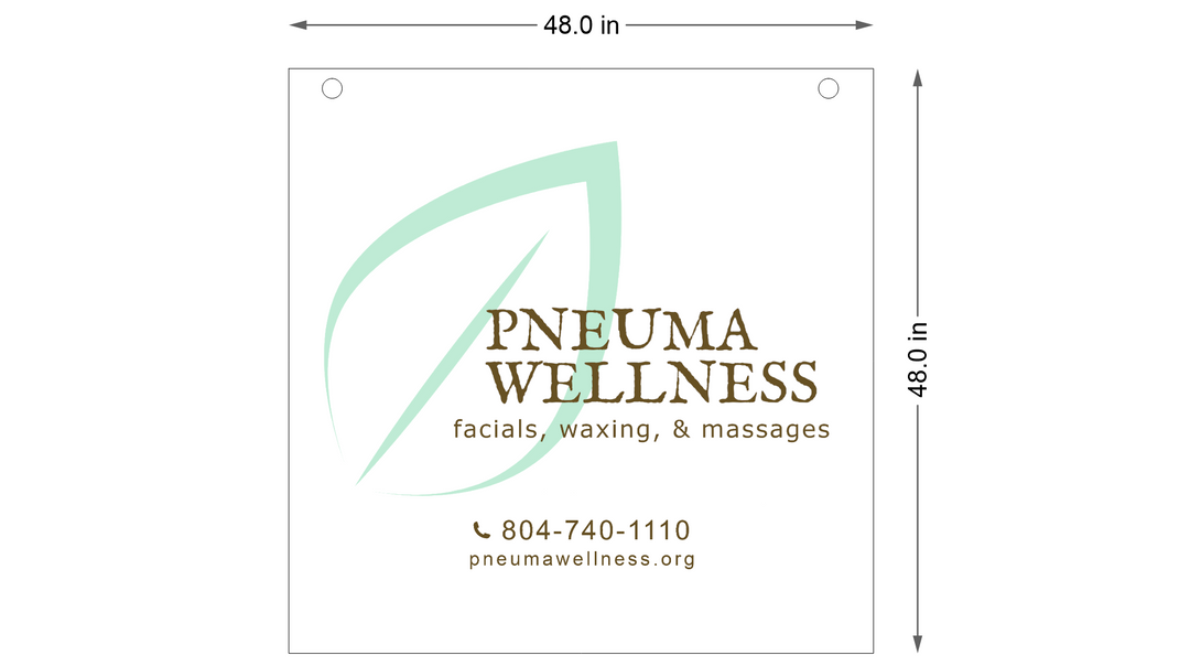 2d double sided blade sign for Takeisha Brown