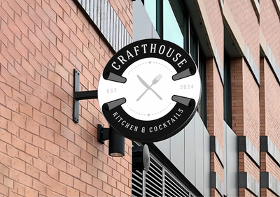 Business signage for James K