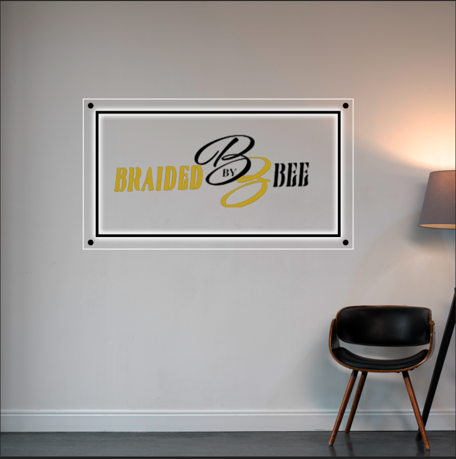 Neon UV Acrylic Sign For Robertha Zamor