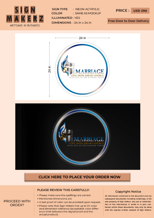 Business signage for Christy Kirkland