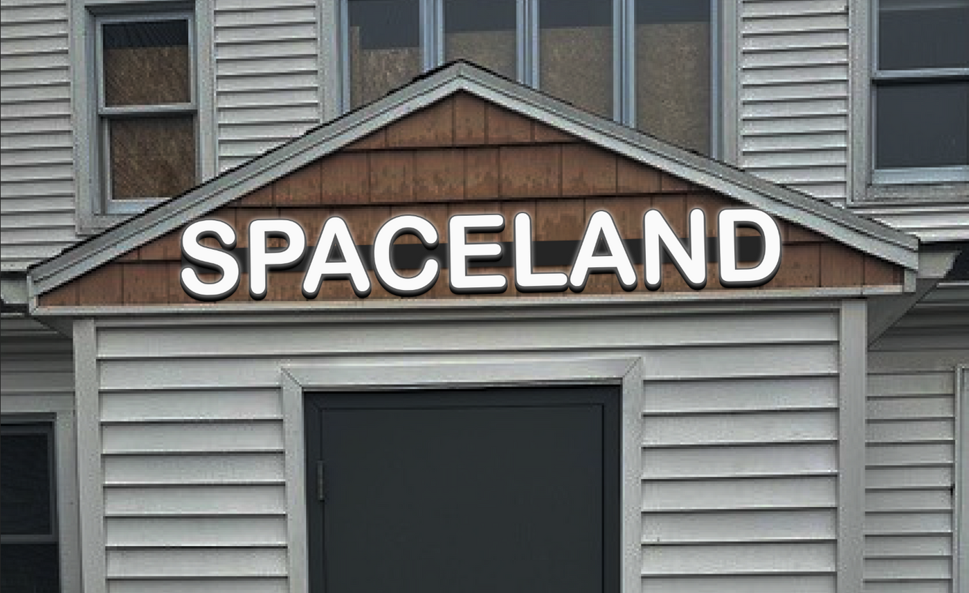 3d acrylic frontlit for Spaceland