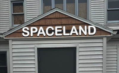 3d acrylic frontlit for Spaceland