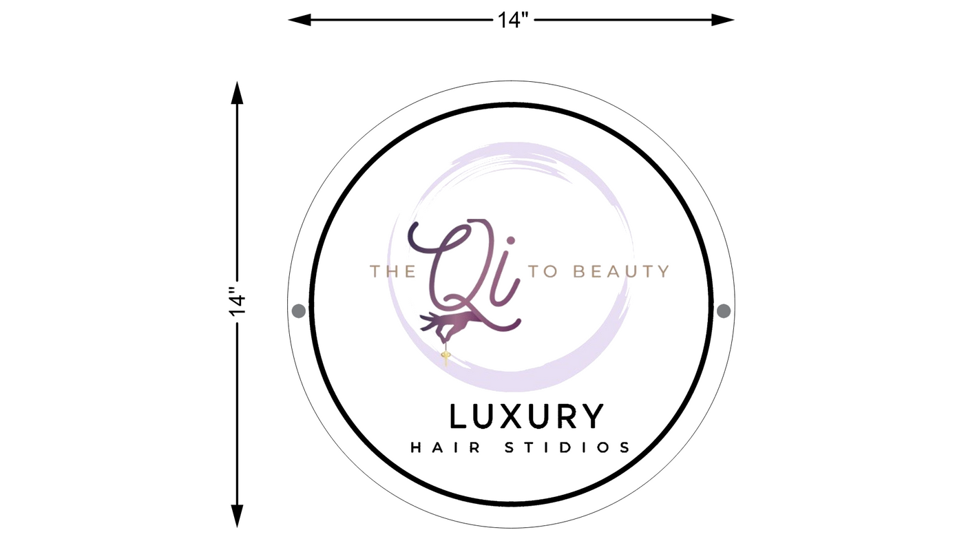Custom Signs For The Qi to Beauty