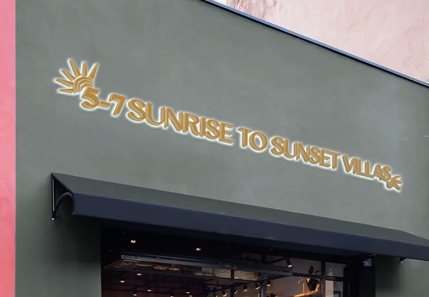 3D Metal Backlit Sign For NATASHA S. CAMPBELL