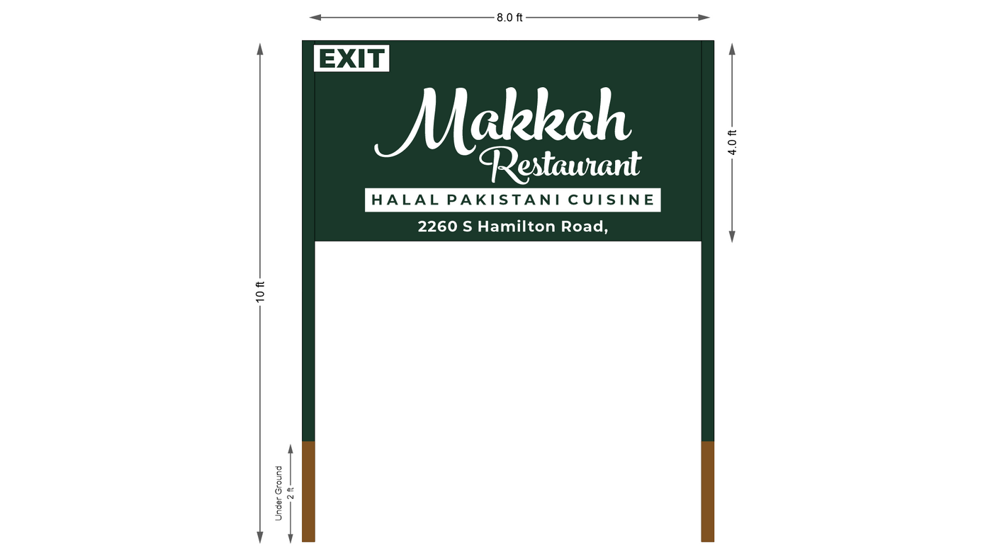 Yard sign for Saeed