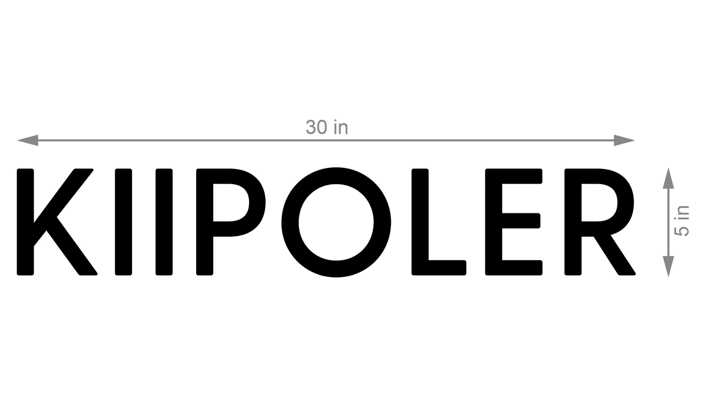 3d metal backlit for kiipoler