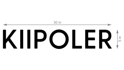 3d metal backlit for kiipoler