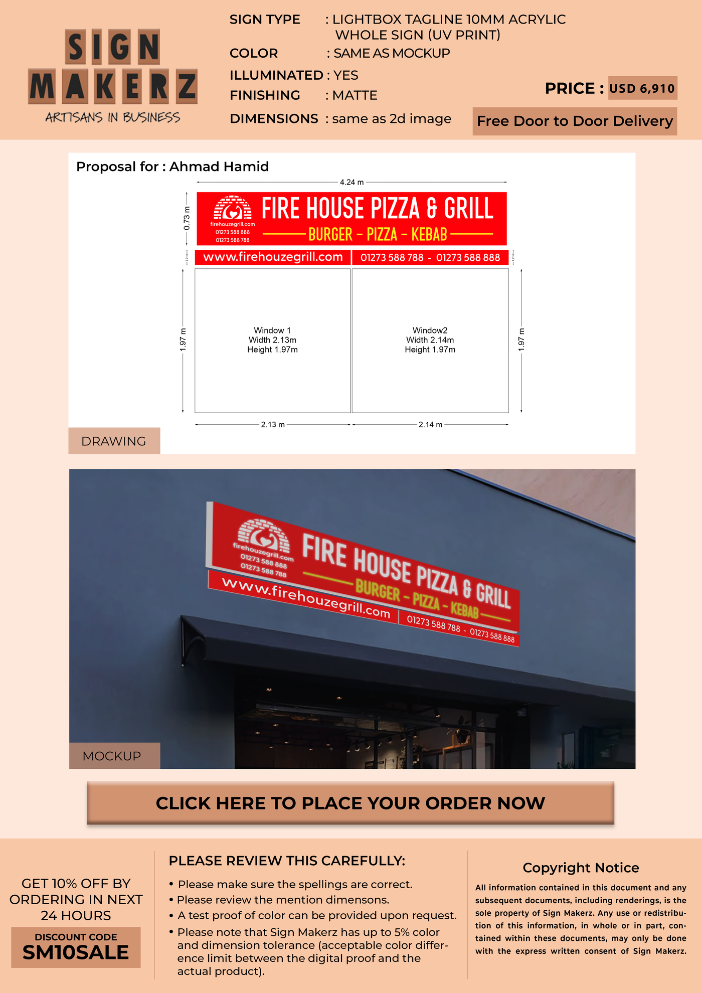 Business sign for Ahmad hamid