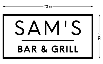 Business Signs for Sam