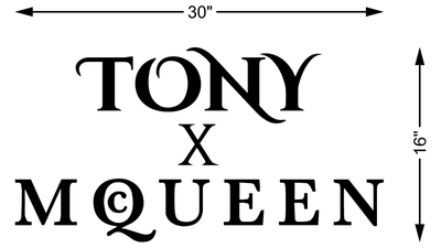 5MM Metal Letters Sign For Tony