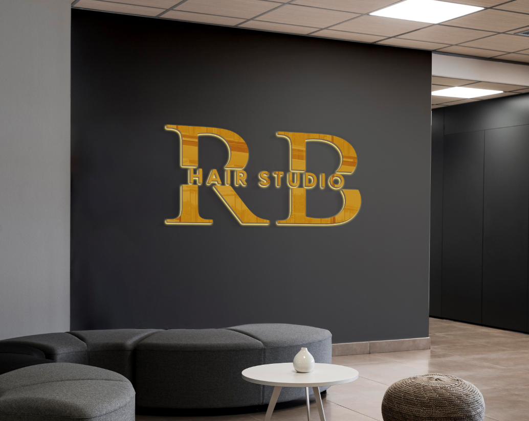 3D Metal Backlit sign for sahana