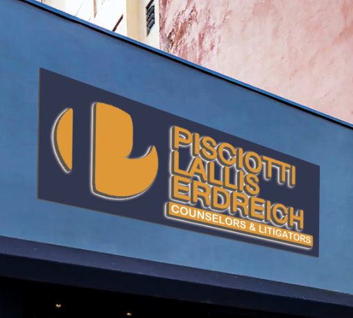 3D metal backlit sign (with backboard) for Katie Pisciotti