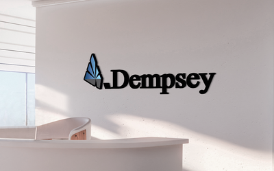 3d metal non-lit sign