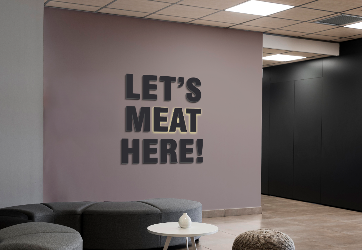 3D Metal Back-lit Sign For Raya Kharboutli
