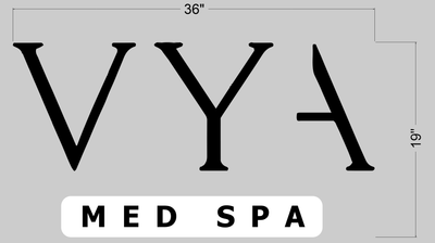 5MM UV Metal Letters Sign For Vanessa williams