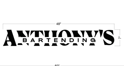5MM Metal Letters Sign For Anthony Enrisma
