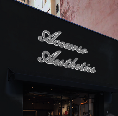 Business signage for Gina Accurso