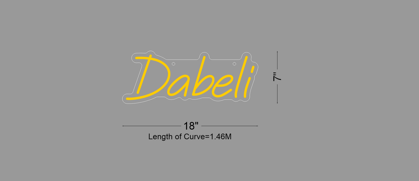 LED neon sign for Yash Patel