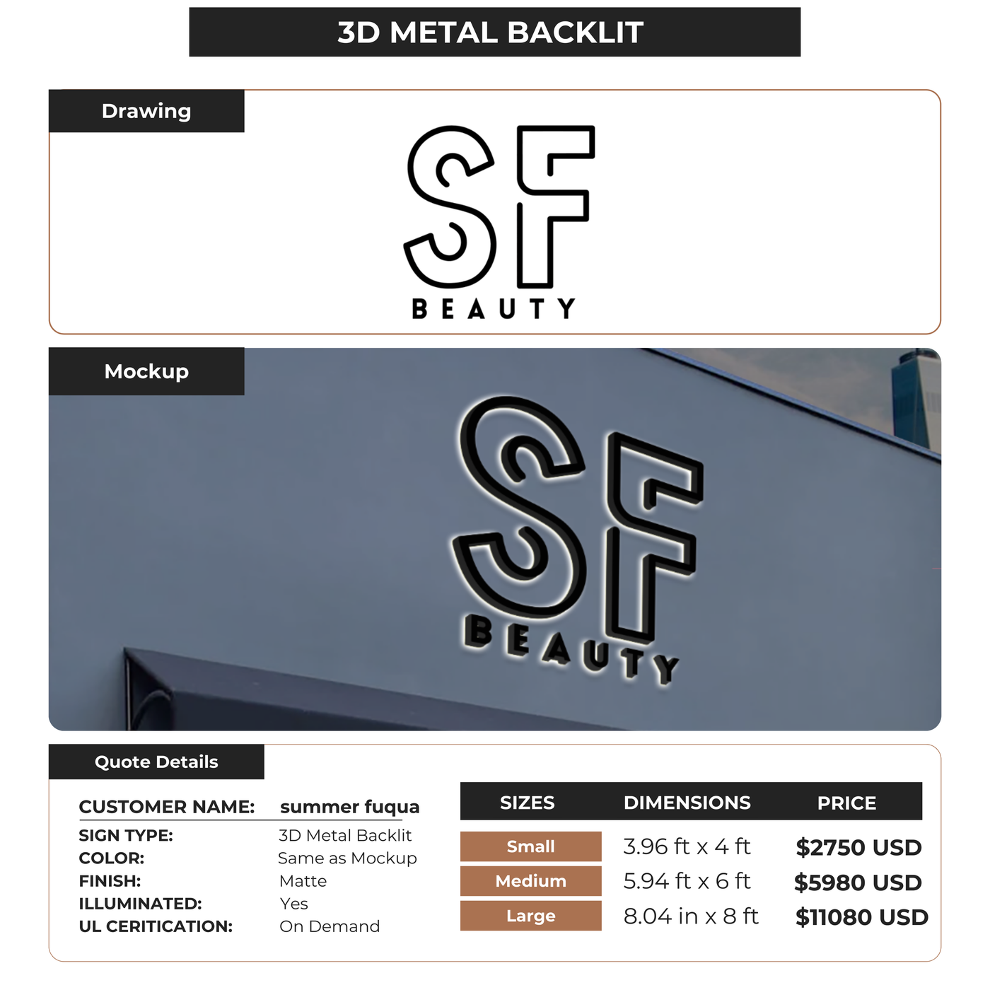 Business Signage for summer fuqua