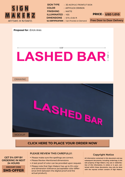 Business Signs for Erick Ares