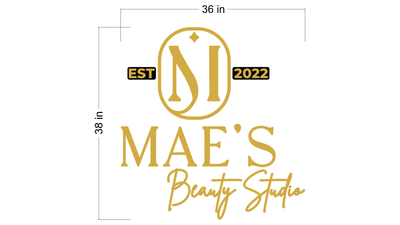 3D Metal Backlit Sign for White MaryAnn