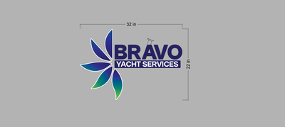 3D Acrylic Front lit UV Sign for Alejandro Bravo