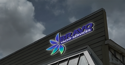 3D Acrylic Front lit UV Sign for Alejandro Bravo