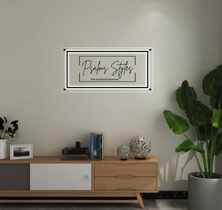 Neon Acrylic Sign For psalma