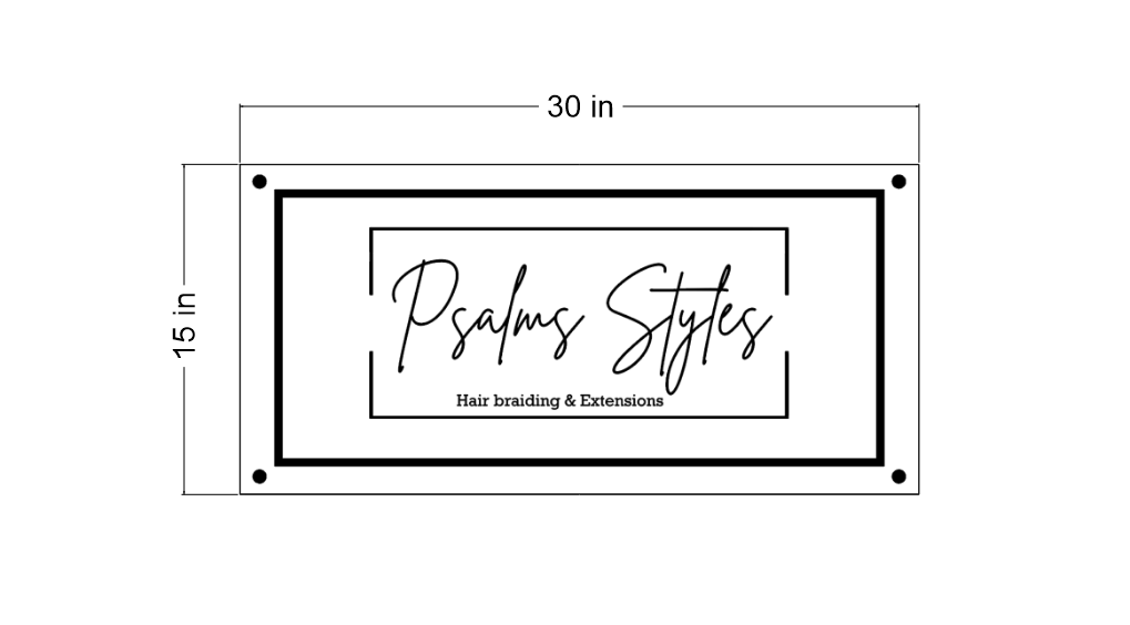 Neon Acrylic Sign For psalma