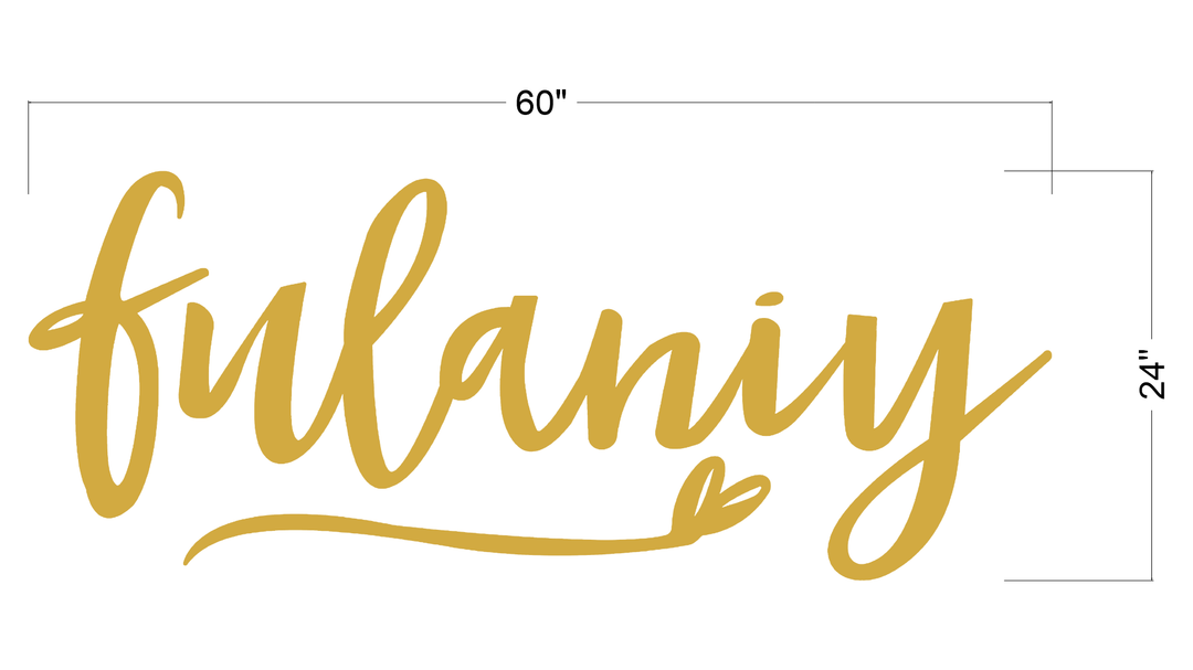 Business signage for Ashley NDakpri