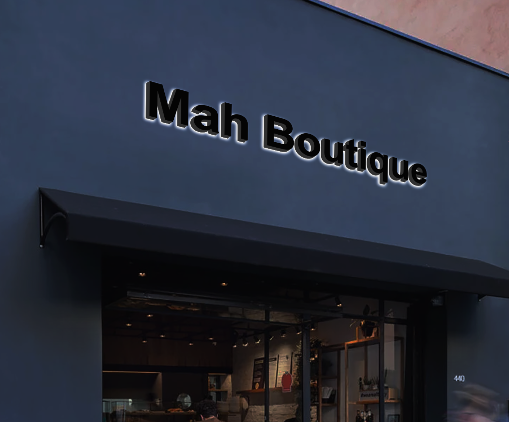 3D Metal Back lit Sign for Ehsan  Ayoub