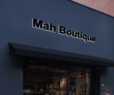 3D Metal Back lit Sign for Ehsan  Ayoub