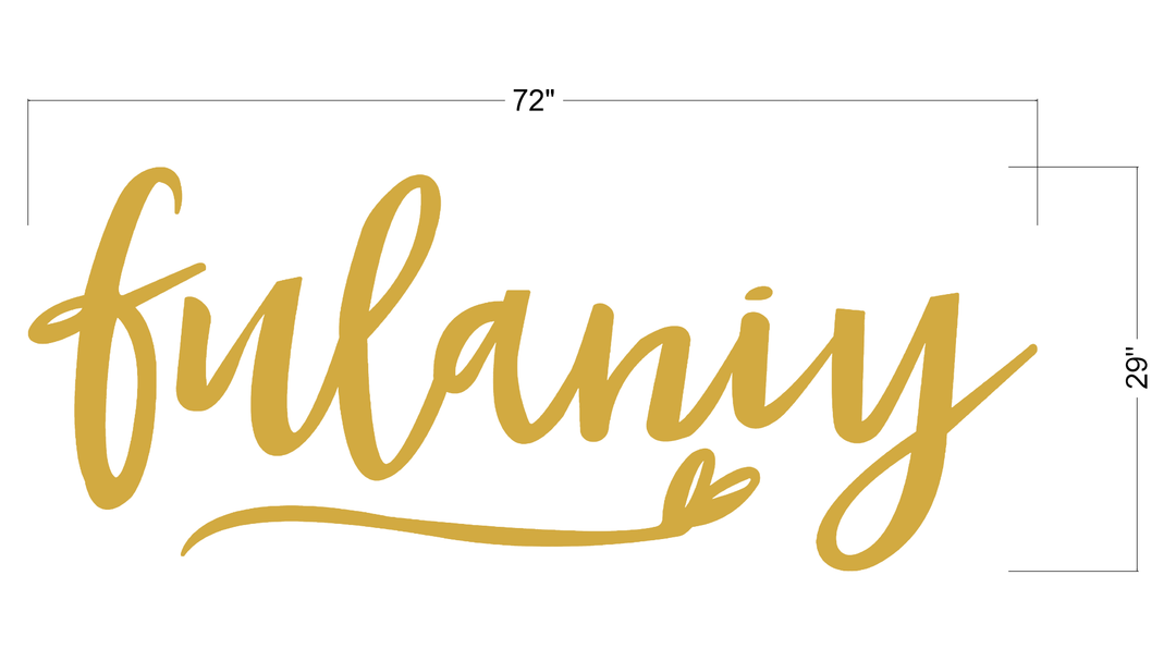 Business signage for Ashley NDakpri