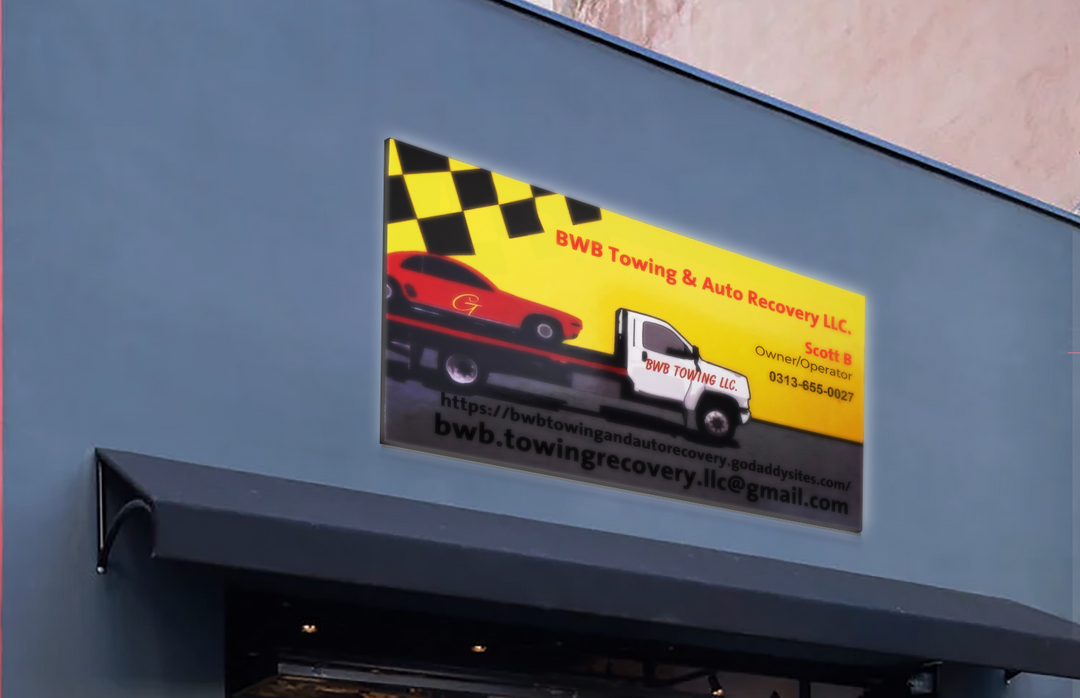 3d Acrylic Frontlit  Sign Scott Bruner