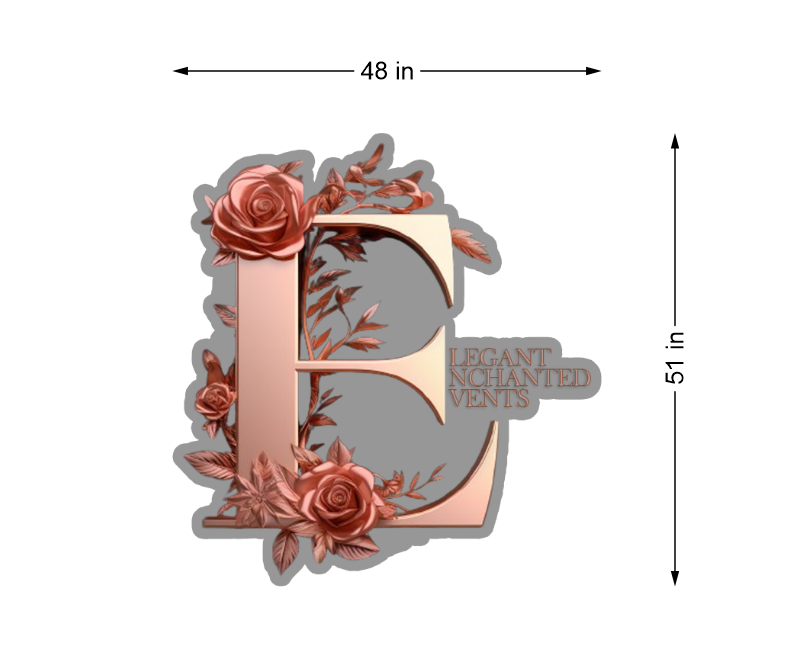 3D UV Metal Backlit sign for Daliah Boney