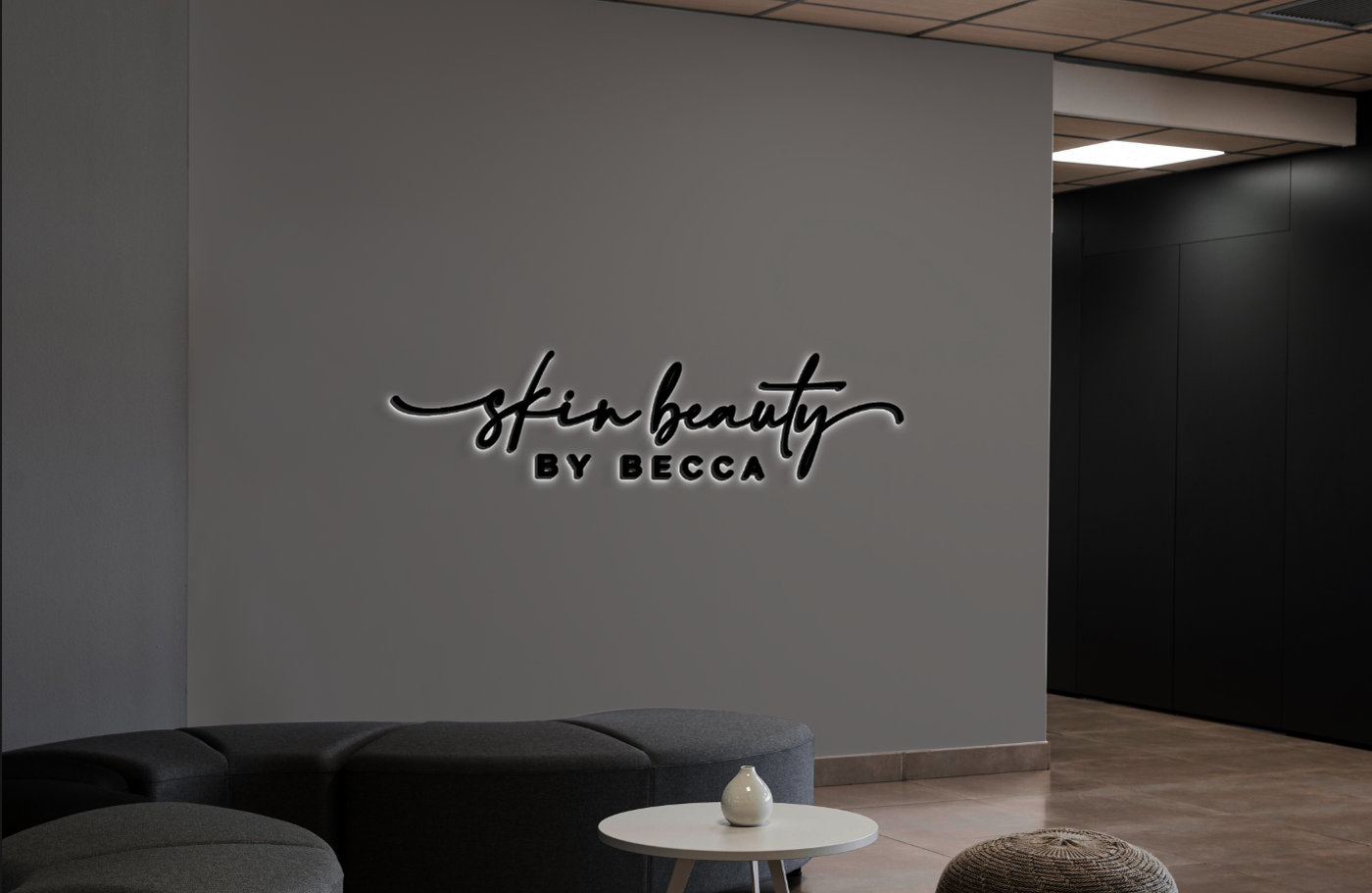 Business signage for Skin Beauty By Becca