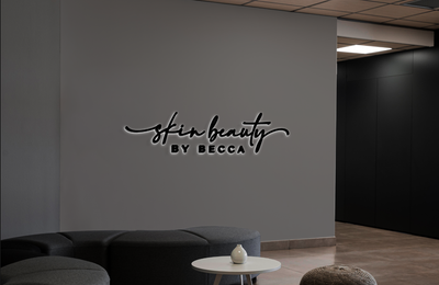 Business signage for Skin Beauty By Becca