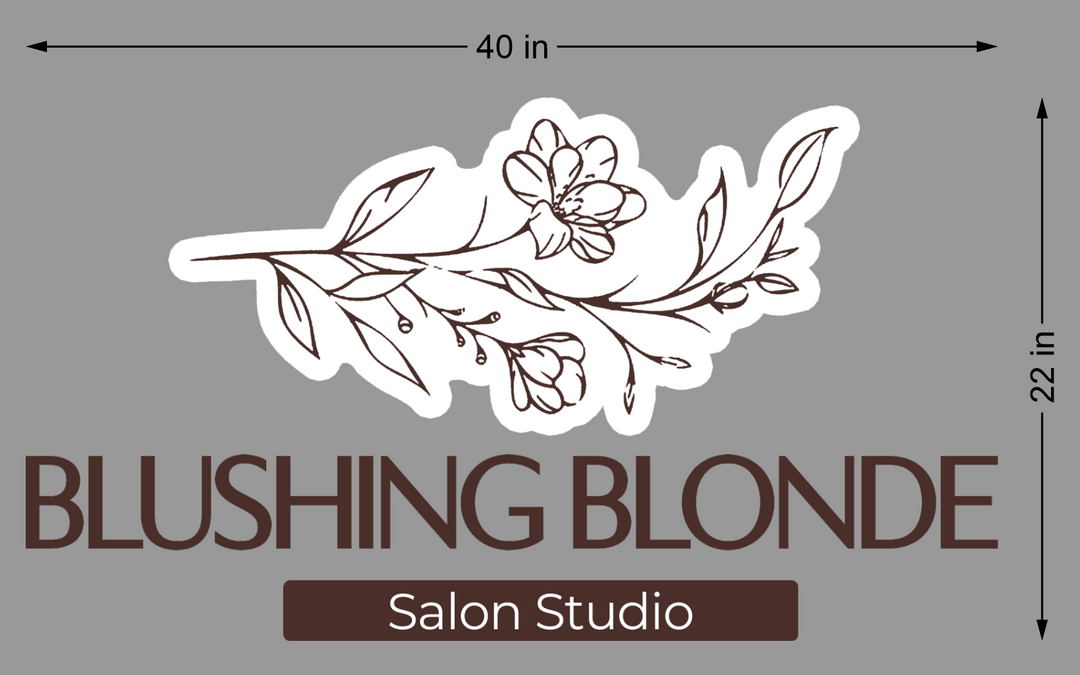 10mm acrylic sign for Lauren Collins