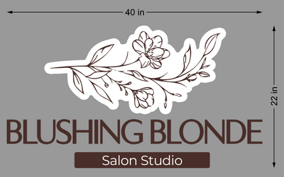 10mm acrylic sign for Lauren Collins