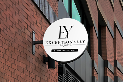 Business signage for Dominique Joe