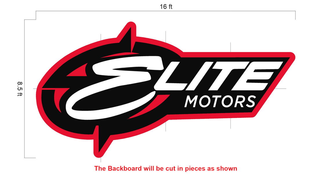 3d acrylic frontlit with backboard for Kyle Gardner