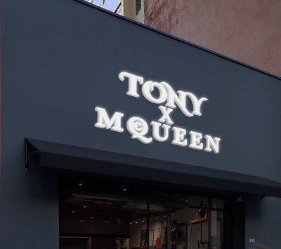 3d acrylic frontlit for Tony