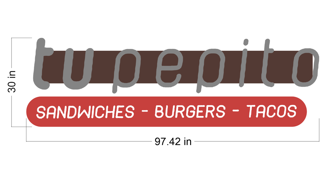 3D Acrylic Double-Lit sign with Racways for Maria torres