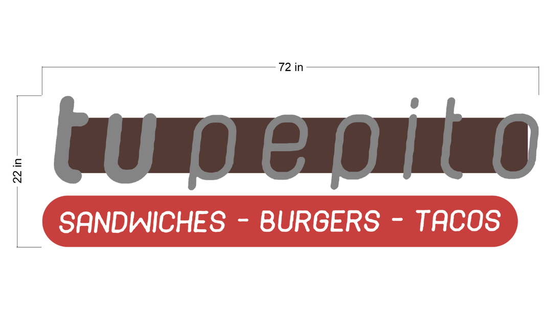 3D Acrylic Double-Lit sign with Racways for Maria torres