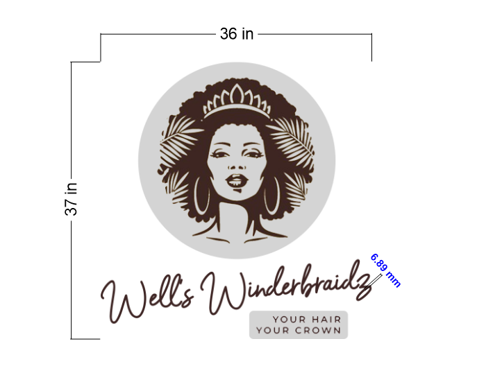 5MM UV Metal Sign for Wellmon Garley
