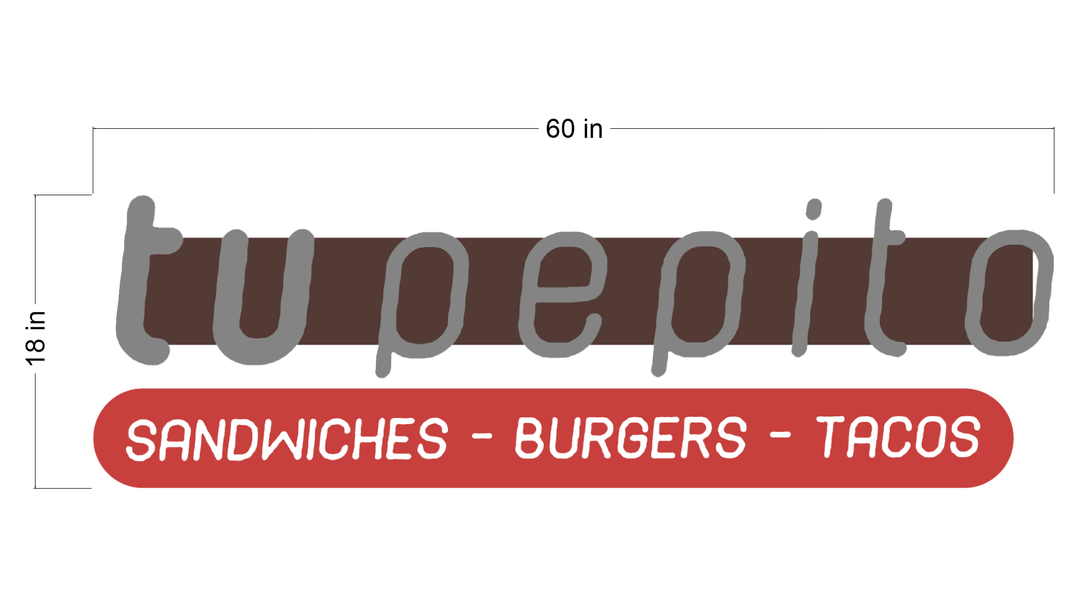 3D Acrylic Double-Lit sign with Racways for Maria torres