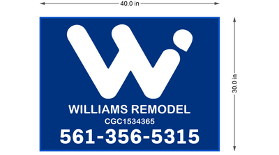 3d Blade Sign for Trey Williams